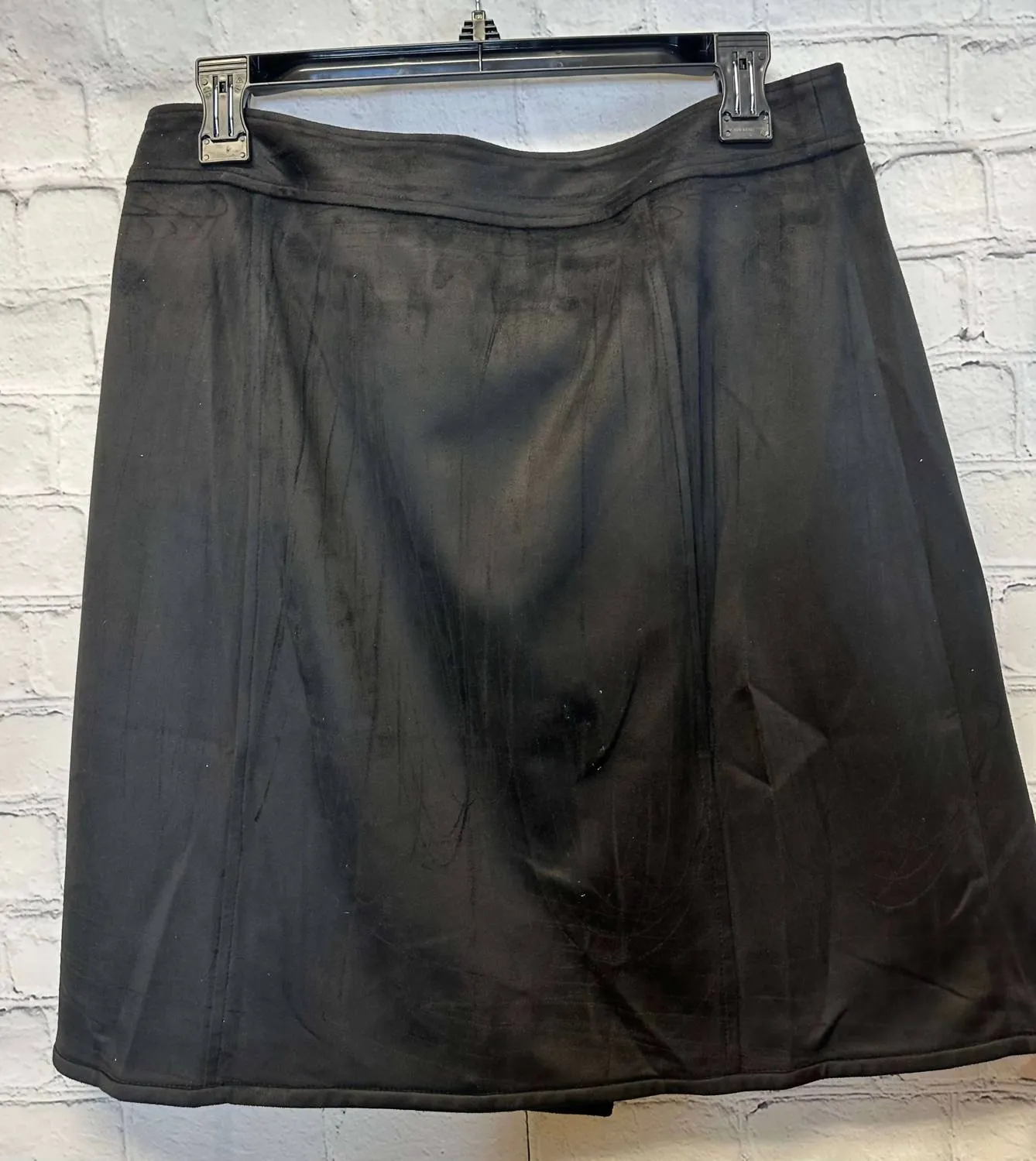 209Wst38 - Faux Suede Skirt