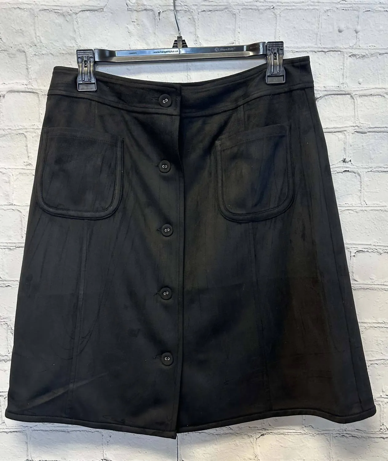 209Wst38 - Faux Suede Skirt
