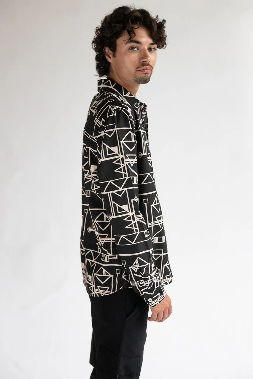 70's Geometric Button Up Shirt