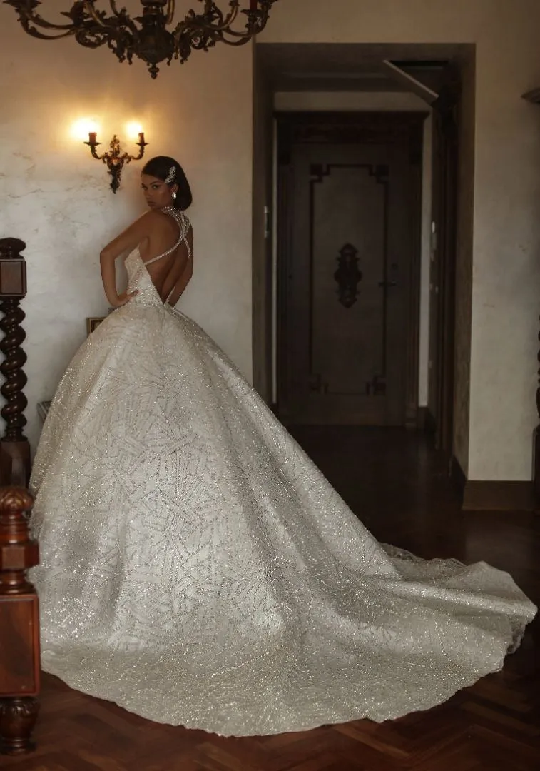 Amira Beautiful White A-Line  Wedding Dress