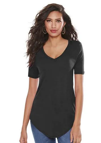 Basic V Neck Long Tee