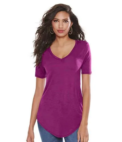 Basic V Neck Long Tee