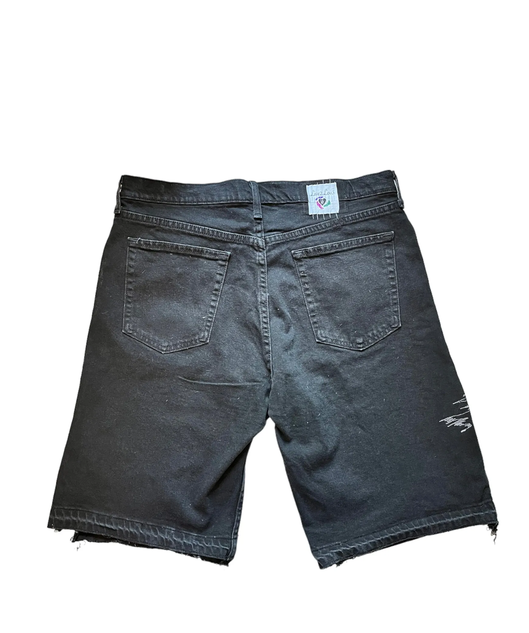 Black Denim Shorts