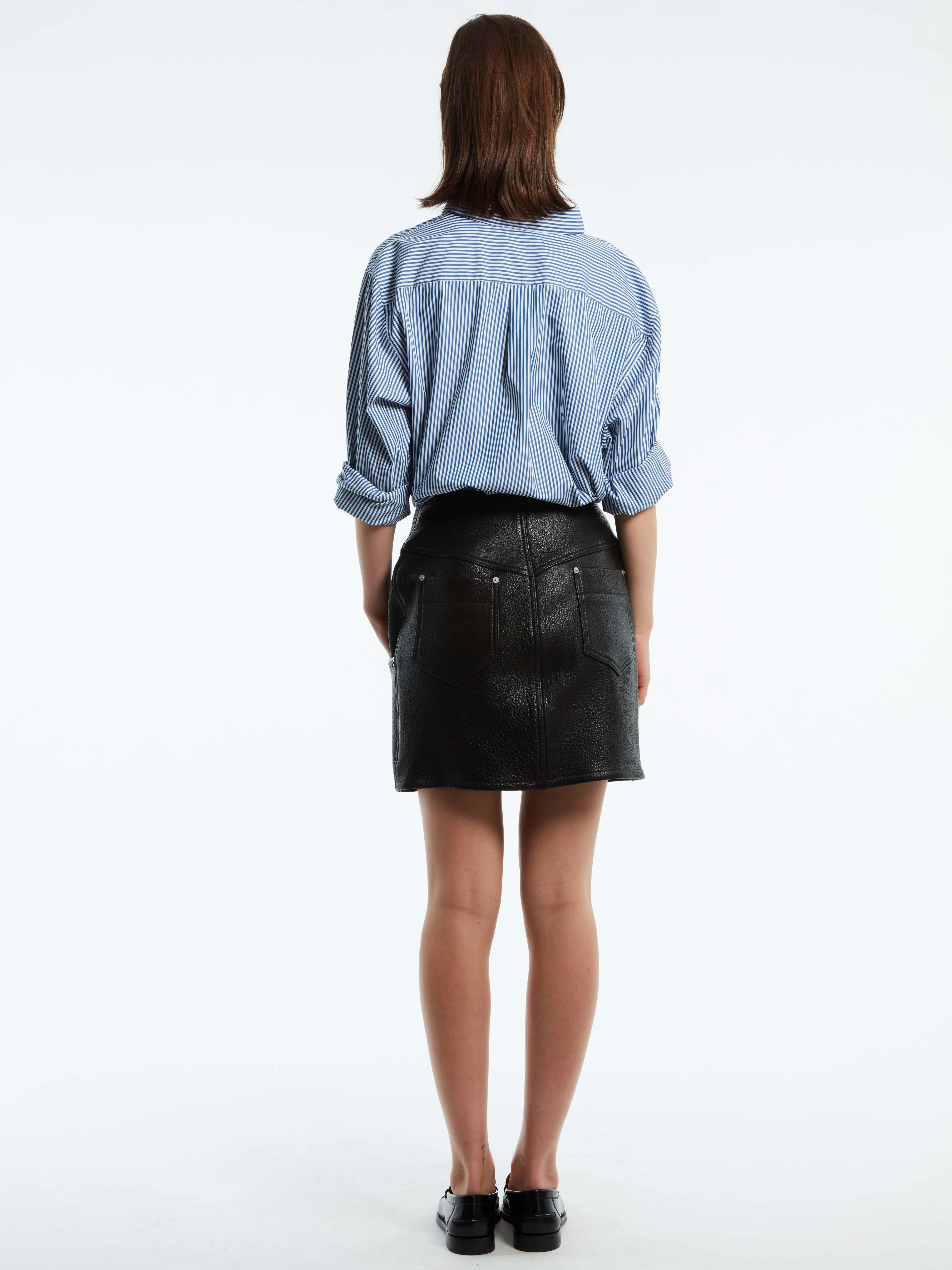 LEATHER MINI SKIRT