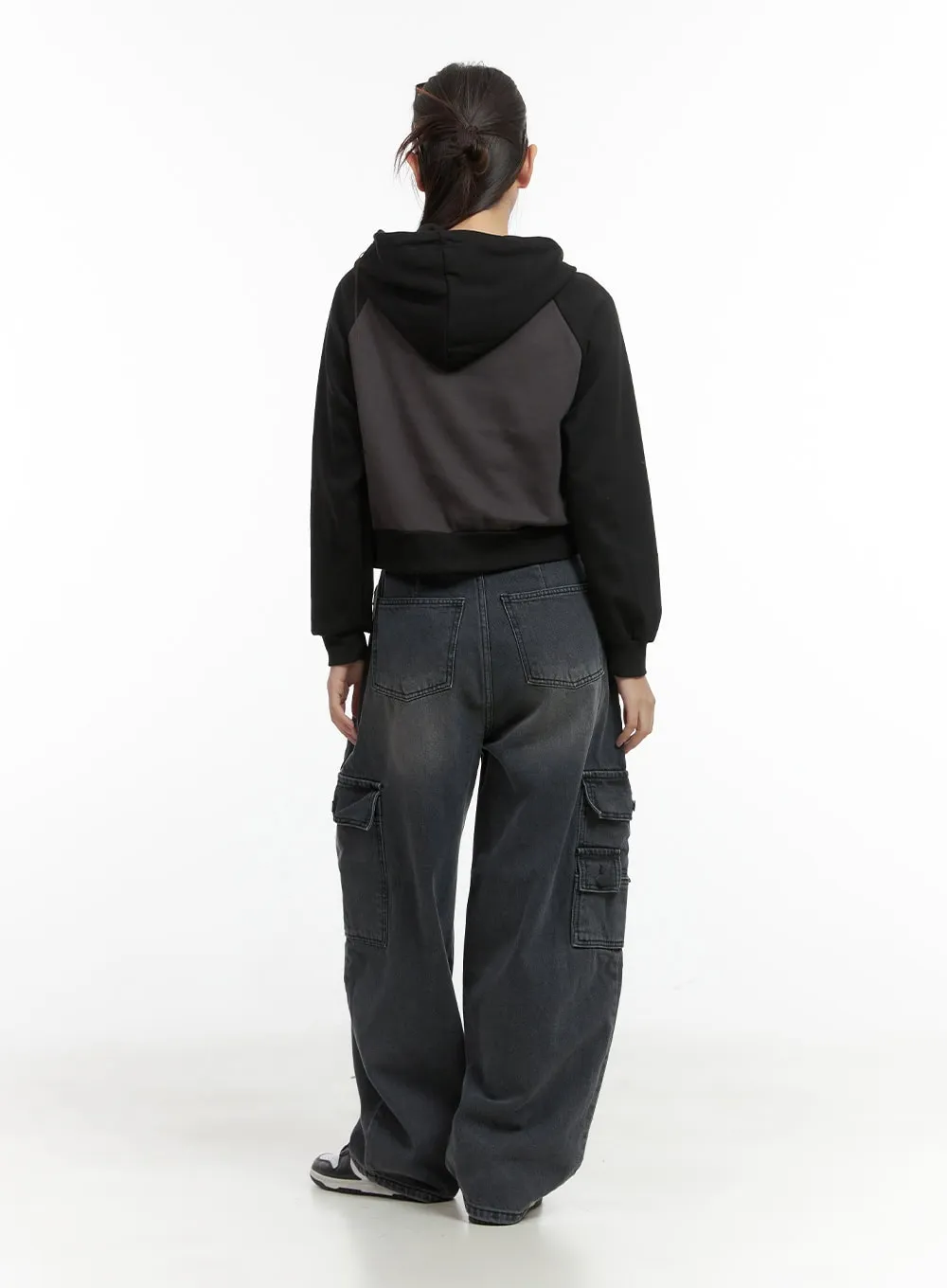Lettered Zip Up Hoodie CO417