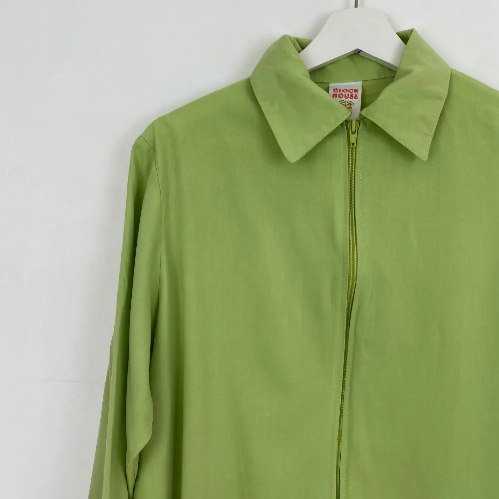 Lime Zip Up Top - MEDIUM
