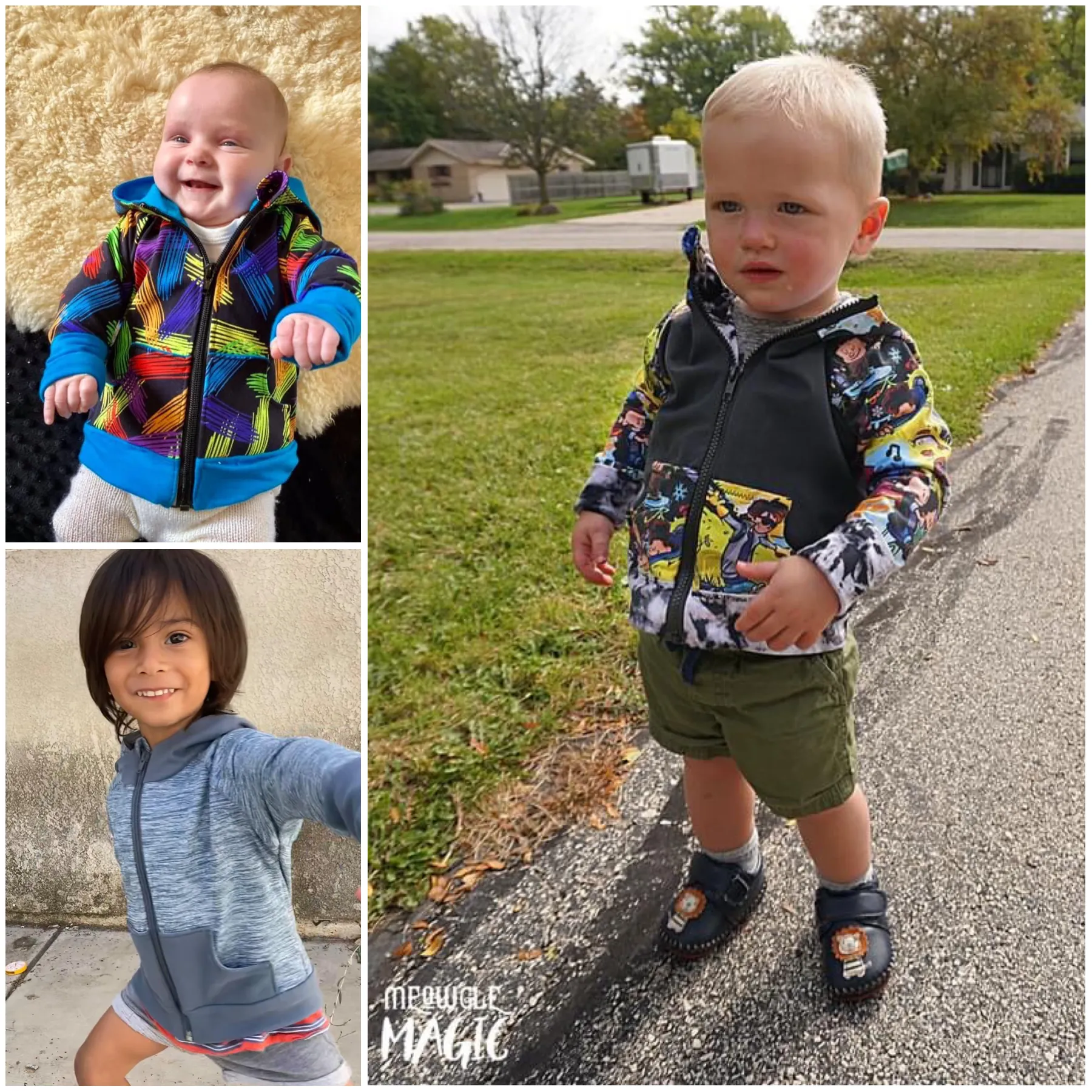 Little Kids  Zip Up Raglan