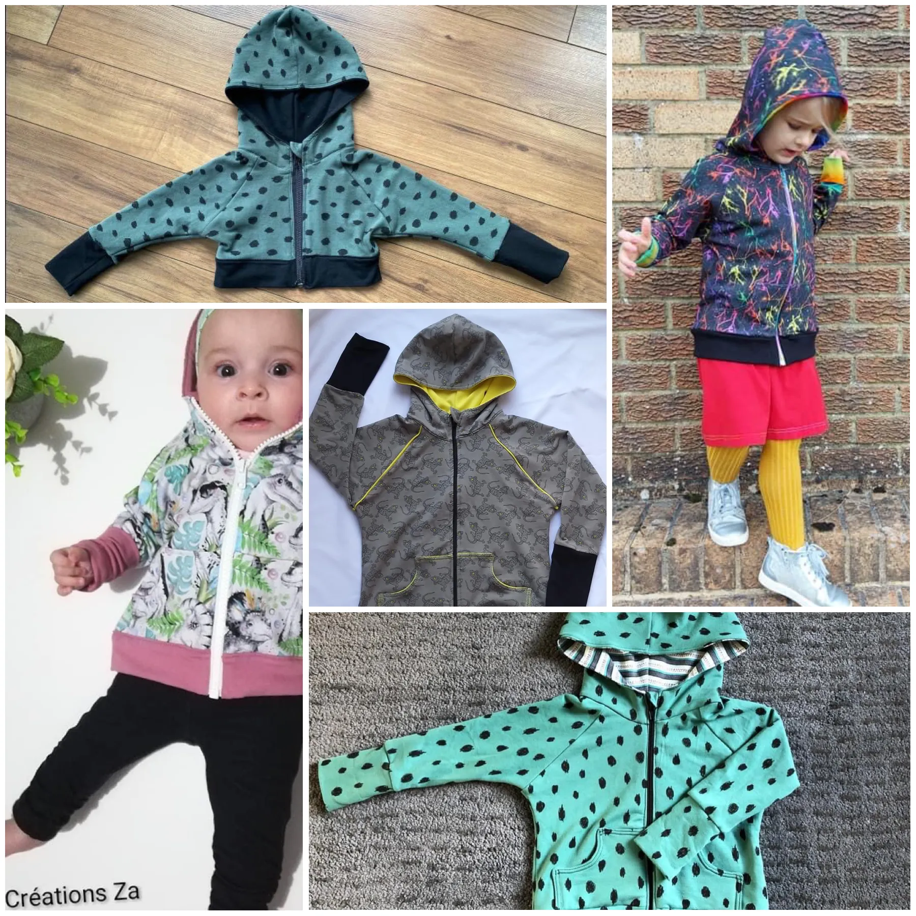 Little Kids  Zip Up Raglan