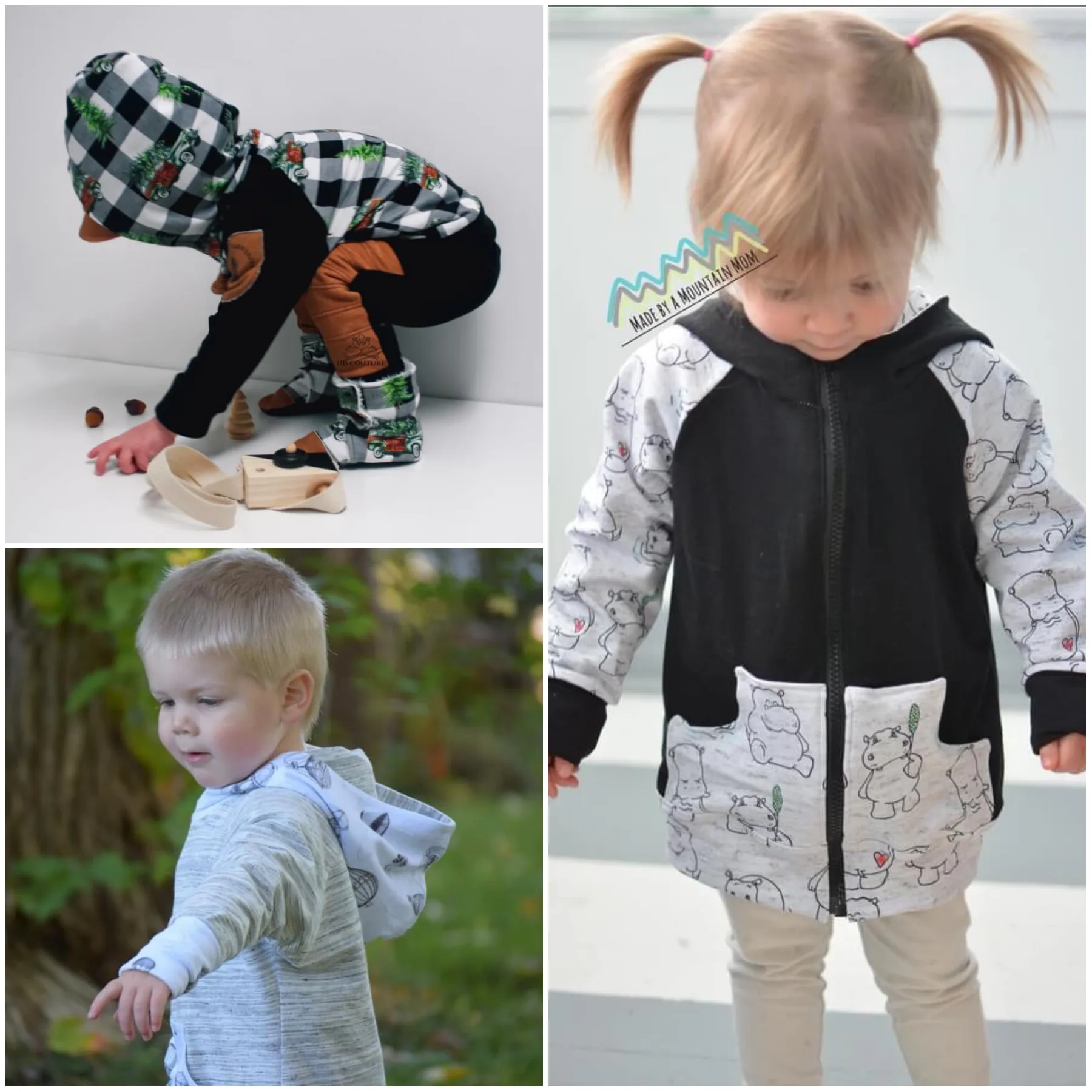 Little Kids  Zip Up Raglan