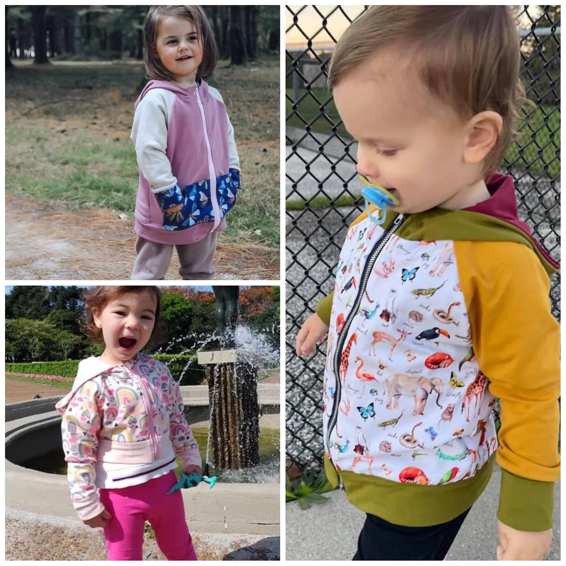 Little Kids  Zip Up Raglan