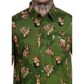 Mans Ruin Button Up Shirt