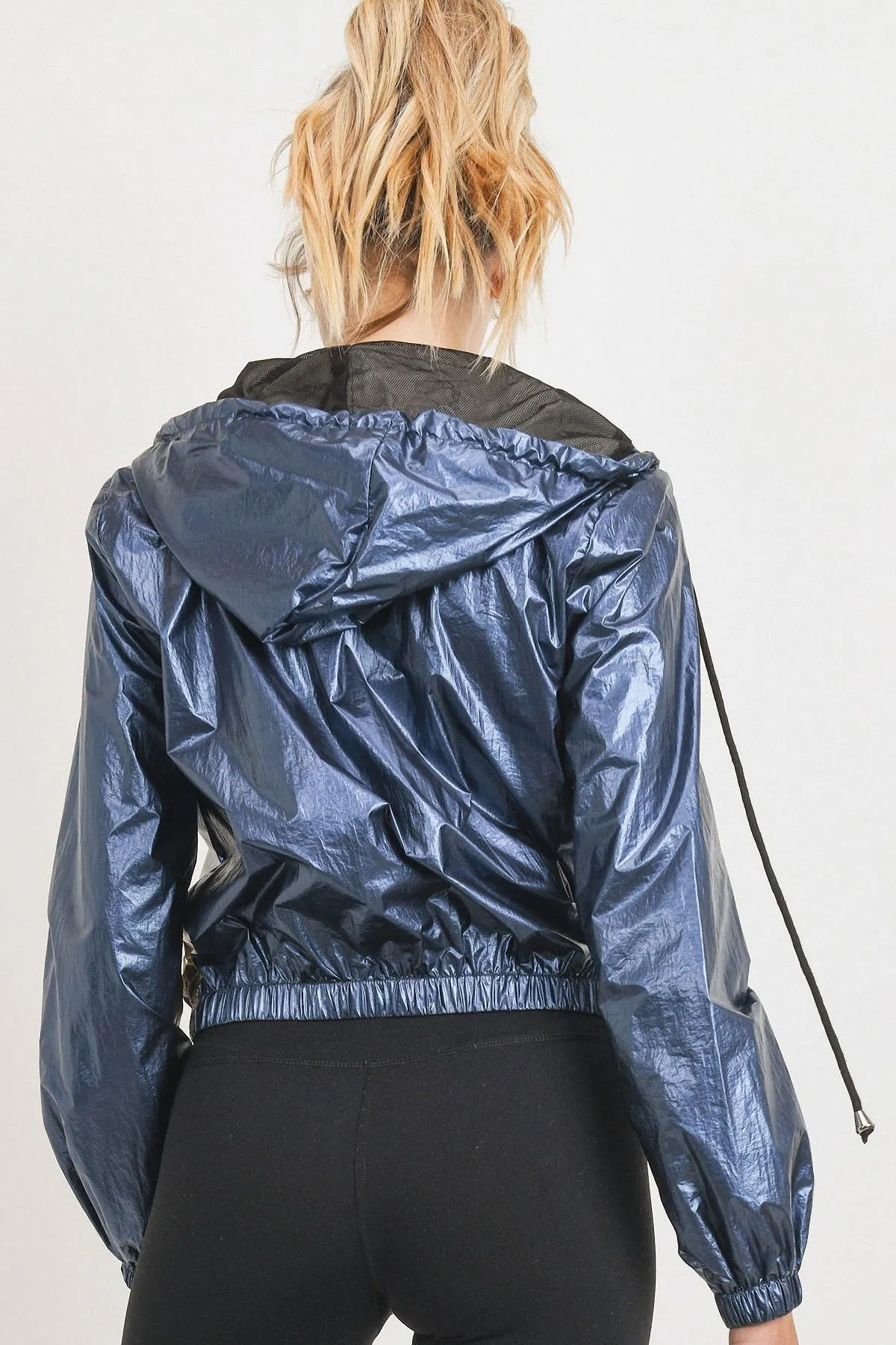 Metallic Color Block Jacket