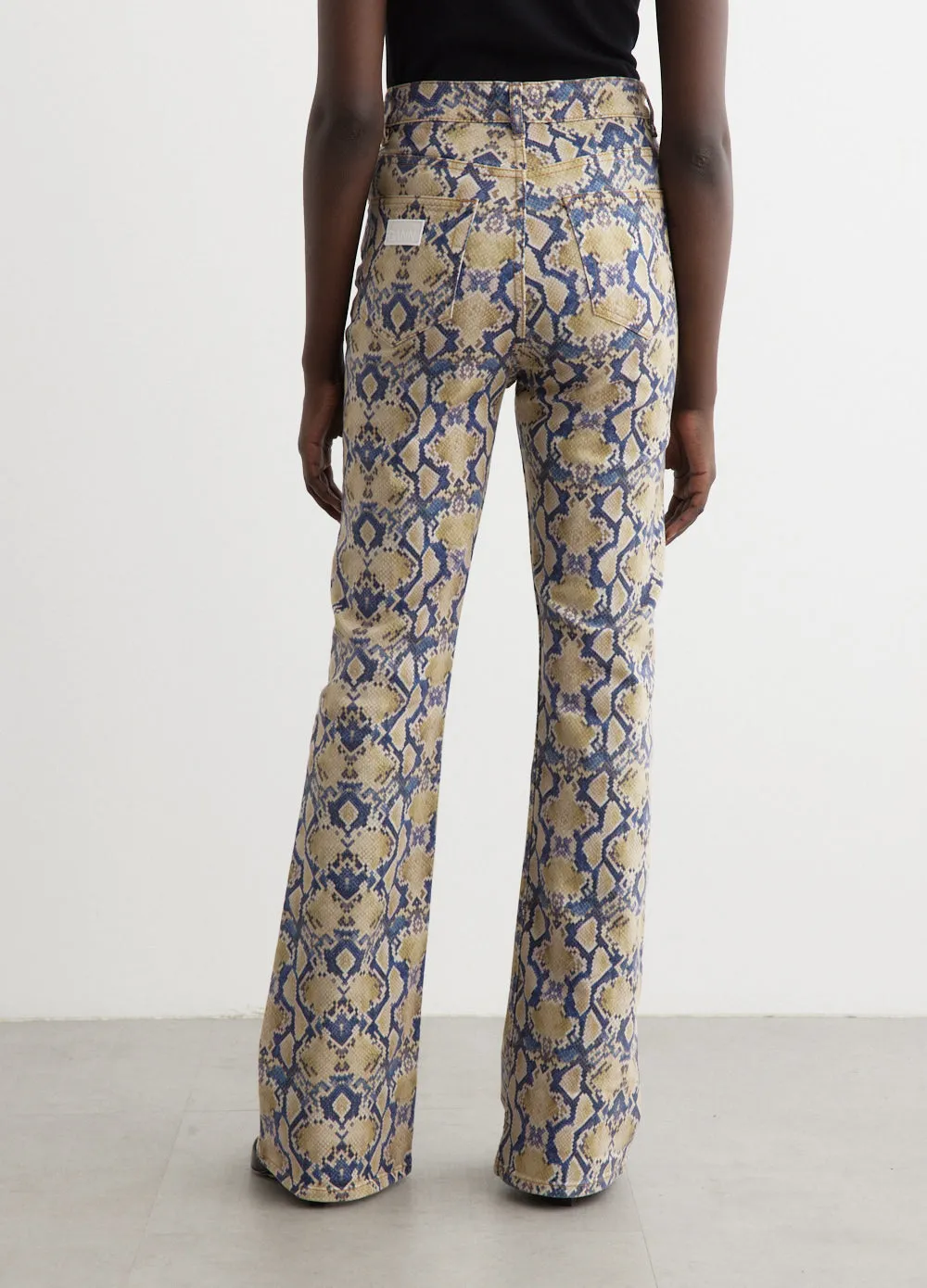 Print Denim Iry High-Waist Jeans