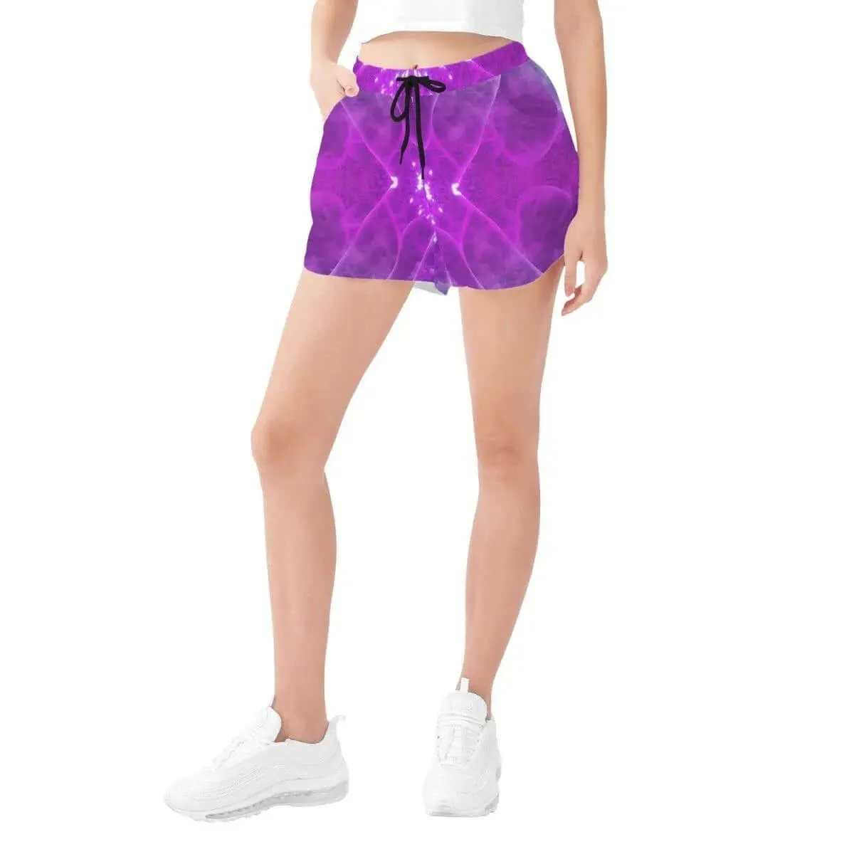 Purple Women's Casual Beach Shorts