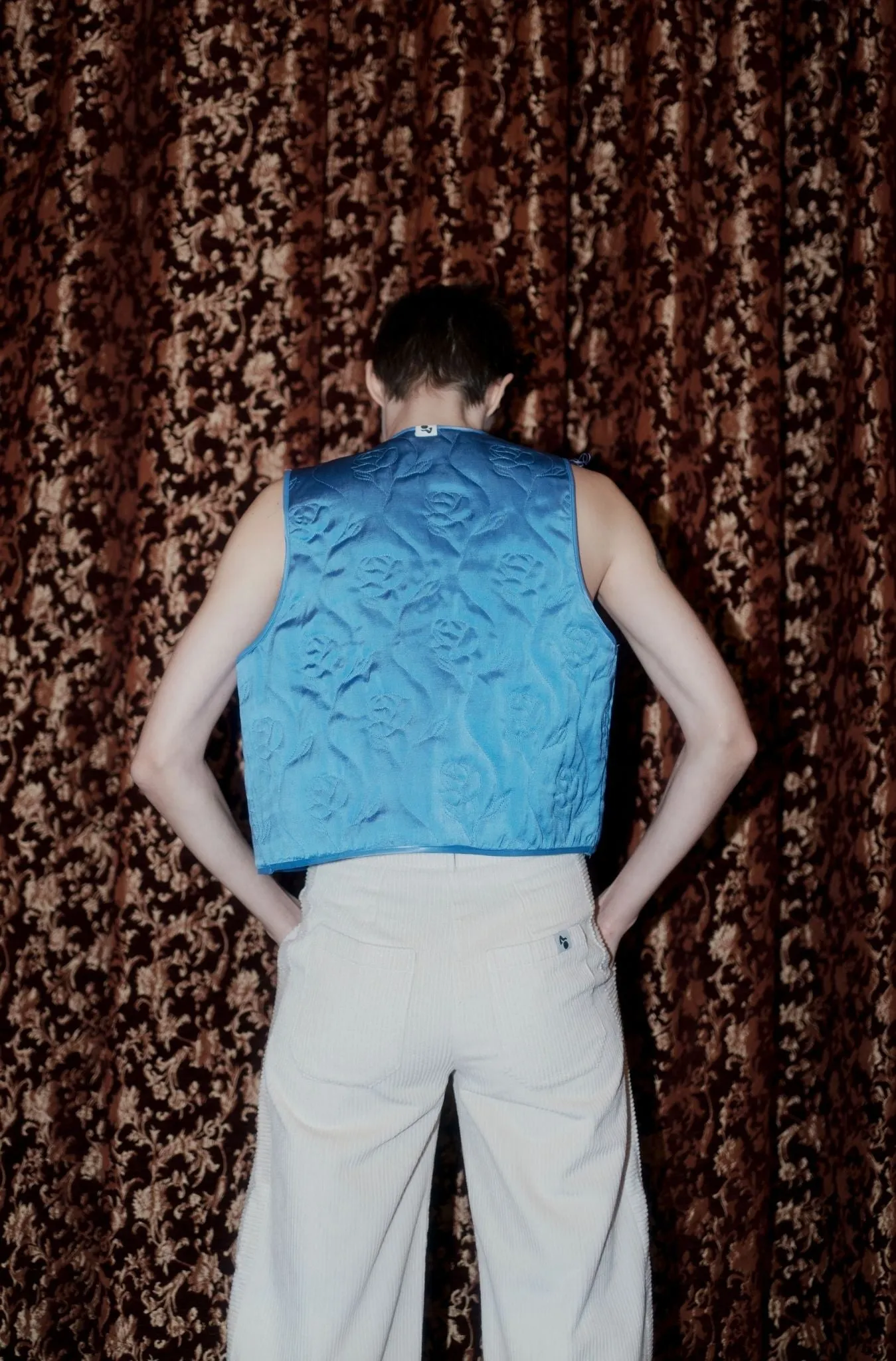 Rose Vest - Blue