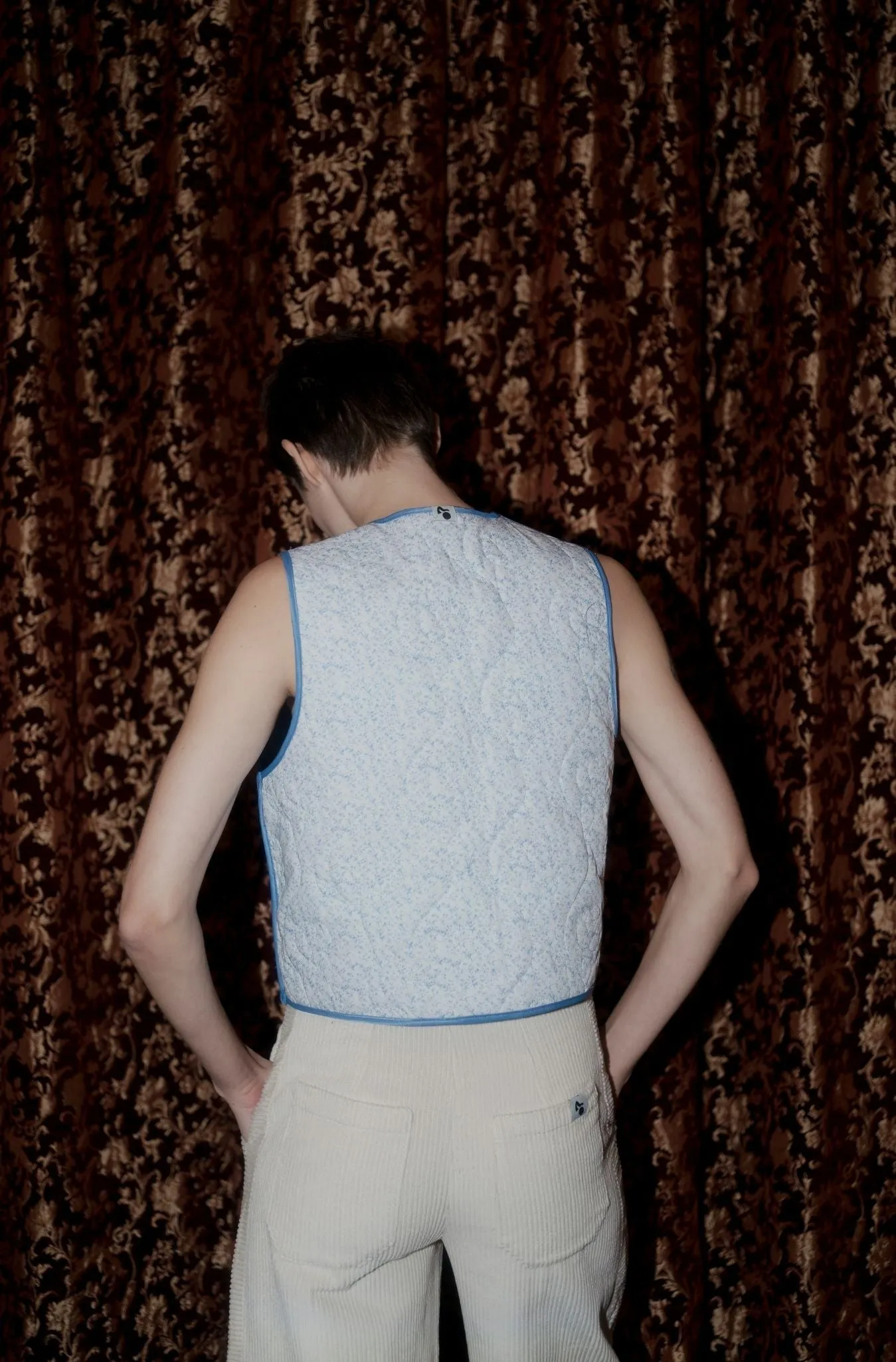 Rose Vest - Blue