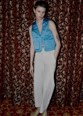 Rose Vest - Blue