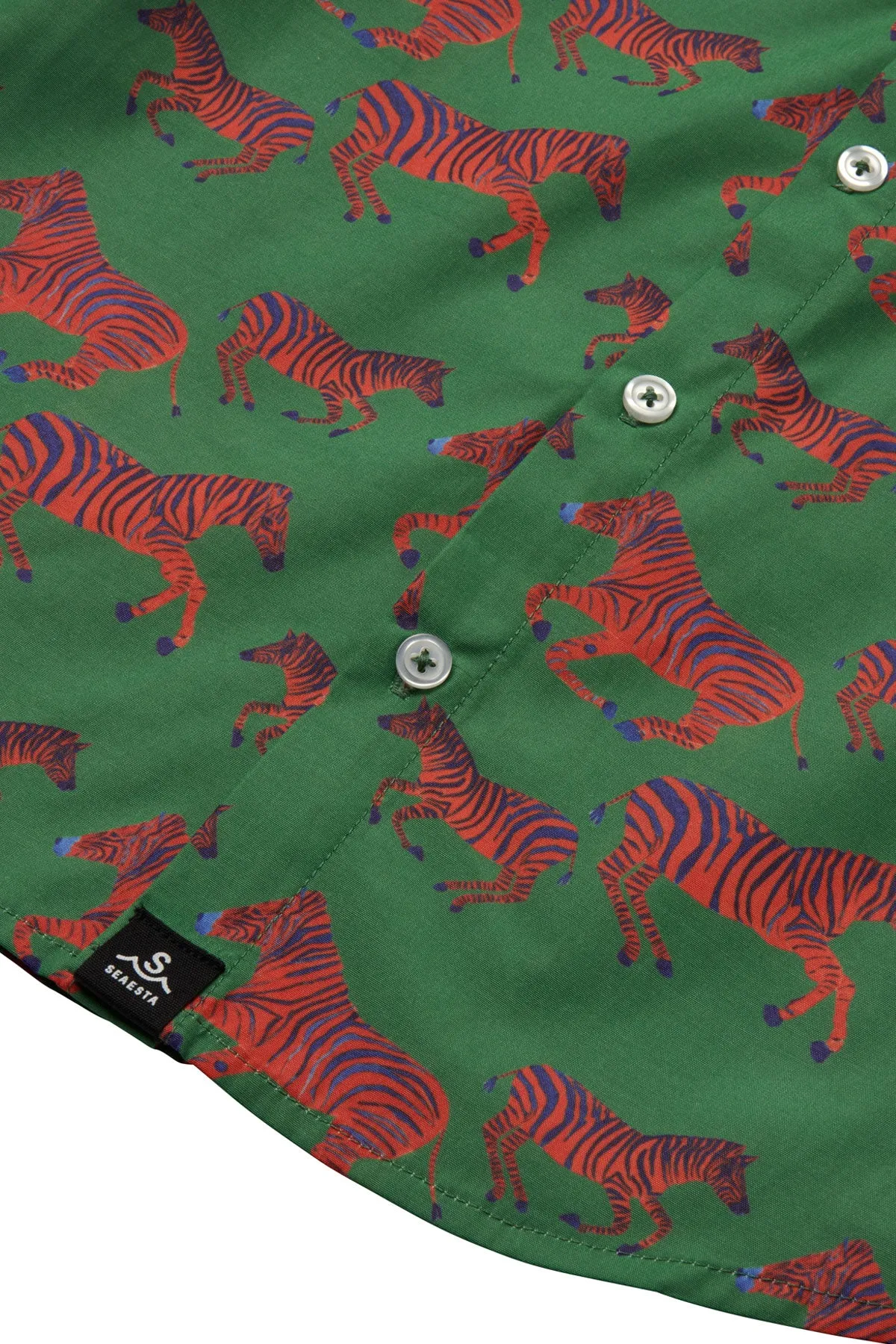 Zébre Button Up Shirt / KIDS / Emerald